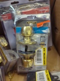 BOX LOT OF ASSORTED LOCKS TO INCLUDE, DEFIANT BRANDYWINE COLLECTION KEYED ENTRY, DEFIANT COMBO PACK,