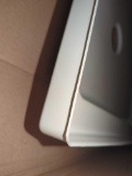 Delta 38 x 38 Corner Shower Pan Base with Corner Drain in White Appears to be New Stock Photo for