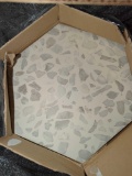 One Case of Cifre Ceramic Riazza Hexagon Grey Tiles, 16 tiles in a Case, Appears to be New
