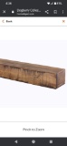 Dogberry Collections Rustic 48 in. Aged Oak Mantel?, Appears to be New in Factory Sealed Box Retail