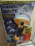 Lot of 2 HANDY BRITE Ultra-Bright Wide-Beam LED Flashlight, Appears to be New in Factory Packaging