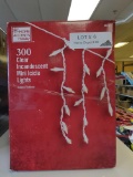 Lot of 4 Home Accents Holiday 300 Count Clear Incandescent Mini Icicle Lights Appears to be Used