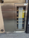 Nipus 24 in. Dual Zone 18 Wine Bottles and 57 Cans Beverage & Wine Cooler in Silver Built in and