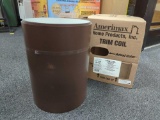 Amerimax Home Products 14 in. x 50 ft. Brown over White Aluminum Trim Coil. Comes in open box as is