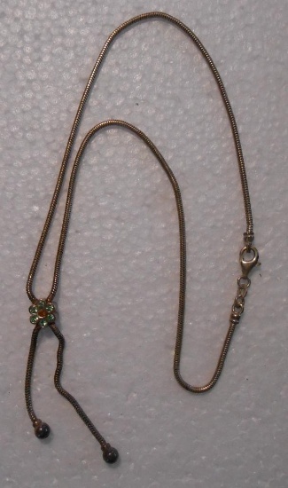 925 SILVER NECKLACE ALL ITEMS ARE SOLD AS IS, WHERE IS, WITH NO GUARANTEE OR WARRANTY. NO REFUNDS OR
