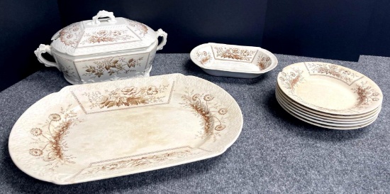 Antique Ironware Dinner Set FREE STS
