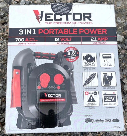 Vector 3 in 1 Portable Power Station - free sts
