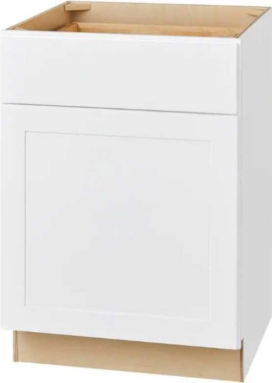 Hampton Bay Avondale 24 in. W x 24 in. D x 34.5 in. H Ready to Assemble Plywood Shaker Base Kitchen