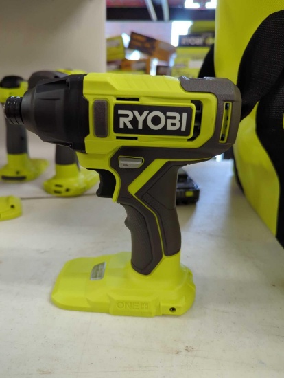RYOBI ONE+ 18V Cordless 6-Tool Combo Kit with 1.5 Ah Battery, 4.0 Ah Battery, and Charger, In Open