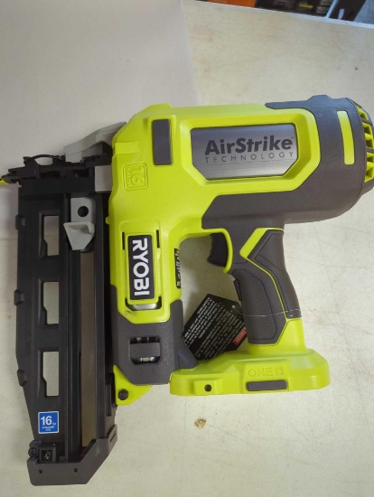 RYOBI ONE+ 18V AirStrike 16-Gauge Cordless Finish Nailer (Tool Only), Appears to be New In Open Box,