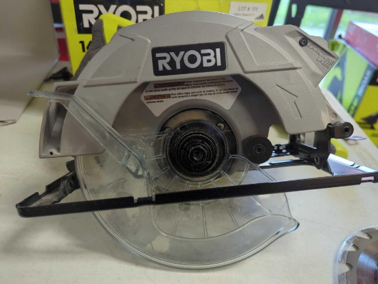 RYOBI 14 Amp 7-1/4 in. Circular Saw with Laser?, Appears to be Used In Open Box, Sold Where Is As Is