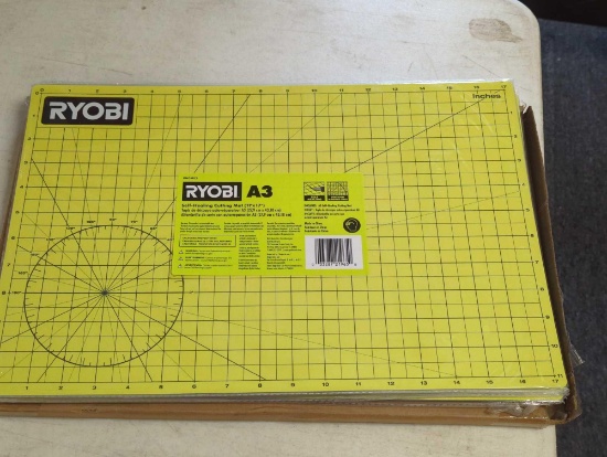 RYOBI A3 Self-Healing Cutting Mat, Pack Of 5, Appears to be New In Factory Seal, Sold Where Is As