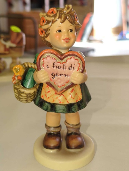 Rare Find Hummel Figurine "Valentine Gift" (CE) # 387 1972, Exclusive Special Edition No. 1 For