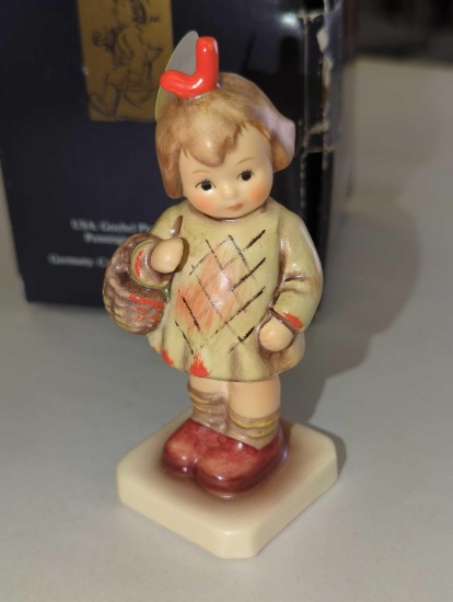 Hummel Figurine 479 I Brought You a Gift, In Original Box Measure Approximately 3.5 inches Tall