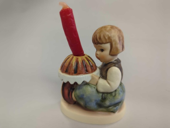 Hummel Figurine by Goebel, #338, "Birthday Cake", 4.5" H, Retail Price $40, Appears to be in Good