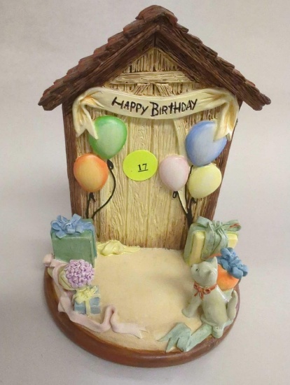 Goebel 1998 Happy Birthday Hummelscape, 5.75" H, Retail Price $125, Appears to be in Good Condition