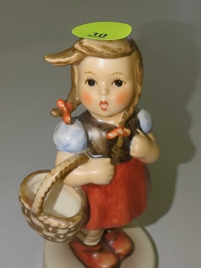 M.I. Hummel "Little Shopper" #96, Appears to be in Good Condition Measure Approximately 4.5 inches