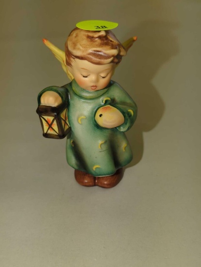 "HEAVENLY ANGEL" Goebel Hummel Figurine #21/0 TMK6 Angel With Candle In The Wind, Appears to be in