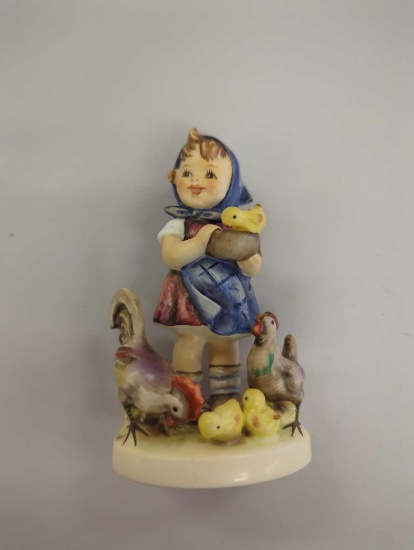 Hummel Figurine by Goebel, #199, "Feeding Time", 4.5" H, Retail Price $120, Appears to be in Good