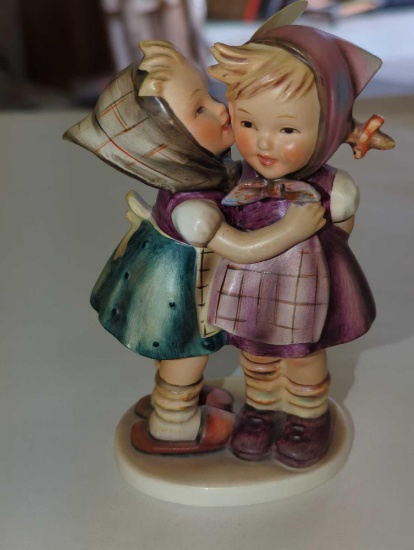 M.I. Gobel Hummel 1948 Telling her secrets figurine, 196/0, Measure Approximately 3 in x 5 in.
