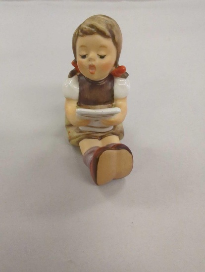 Hummel Figurine by Goebel, #389, "Girl with Sheet Music", 2.5" H, Retail Price $66, Appears to be in