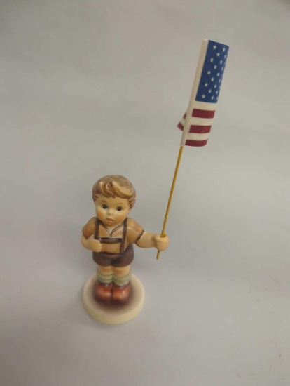Hummel Figurine by Goebel, #2068/B, Special Edition "Pledge to America", 6" H, Retail Price $45,