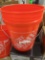 Lot of 2, The Home Depot 5 Gallon Orange Homer Bucket, Appears to be New Retail Price Value $5, What