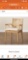 Storsel Natural Rattan and Teak Wood Dining Chair, One Chair, Appears to be New in Factory Banded