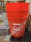 Lot of 2, The Home Depot 5 Gallon Orange Homer Bucket, Appears to be New Retail Price Value $5, What