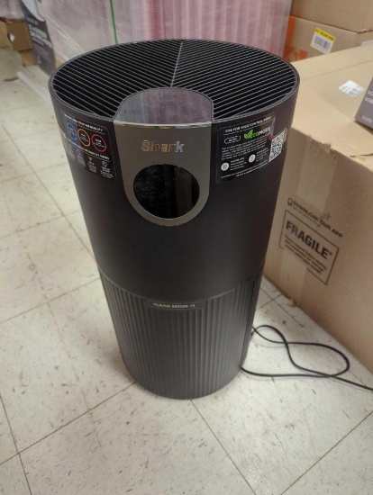 Shark 1000 sq. ft. HEPA - True Console Air Purifier in Blacks MAX with True NanoSeal, Cleansense IQ,