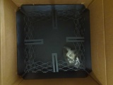 Master Flow 8 in. x 8 in. Galvanized Steel Adjustable Chimney Cap in Black, Appears to be New in