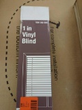White Cordless Light Filtering Vinyl Mini Blinds with 1 in. Slats - 23 in. W x 64 in. L, Appears to
