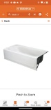 Bootz Industries Maui 60 in. x 30 in. Soaking Bathtub with Right Drain in White, Appears to be New