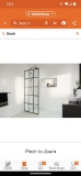 Glass Warehouse French Monture Noir 32 in. W x 78 in. H Fixed Single Panel Frameless Shower Door in
