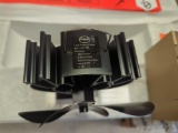 Englander Heat Powered Black 4-Blade Wood Stove Fan, Retail Price $90, Appears to be New in Open