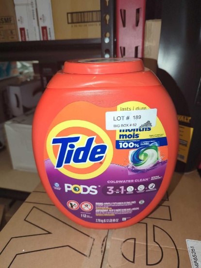 Tide Spring Meadow Scent Liquid Laundry Detergent Pods (112-Count), Retail Price $31, Appears to be