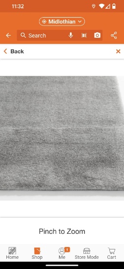 Bazaar Piper 2-Tone Grey 5 ft. x 7 ft. Solid Polyester Area Rug, Appears to be New in Factory Sealed