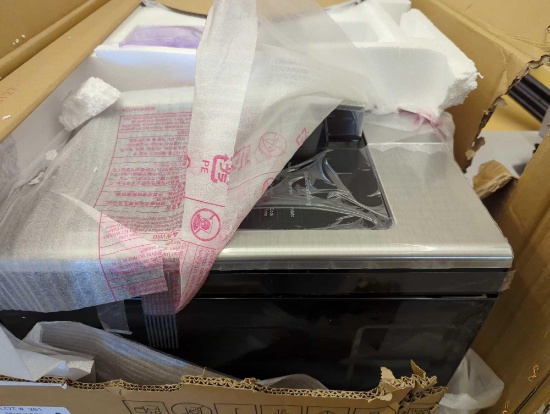 GE 1.6 cu. ft. Over-the-Range Microwave in Stainless Steel, Appears to be New in Ripped Box, Retail