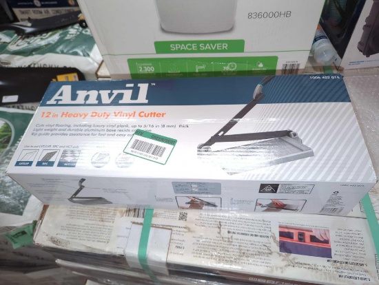Anvil 12 in. Luxury Vinyl Tile (LVT) Cutter, Retail Price $62, Appears to be Used in Open Box, What