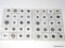 Various Foreign - 2 sheets Asian Coins