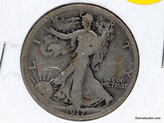 1917 D REV Half Dollar - Walking Liberty