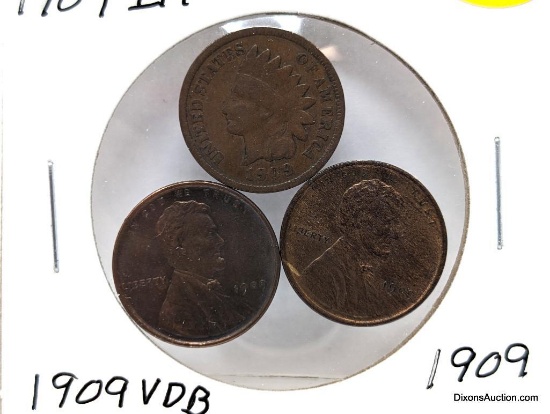 1909 Indian Head and Lincoln Cents