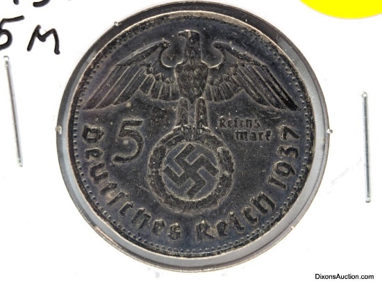 1937 Germany 5M - silver
