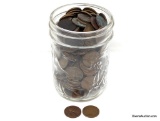 Jar of 300 Wheat Cents - Various dates