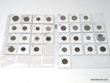 Various Foreign - 2 sheets Asian Coins