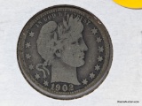 1902 Quarter - Barber