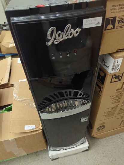 IGLOO 5 Gal. Bottom Load Water Cooler In Black, Appears to be Used Out of the Box, Retail Price