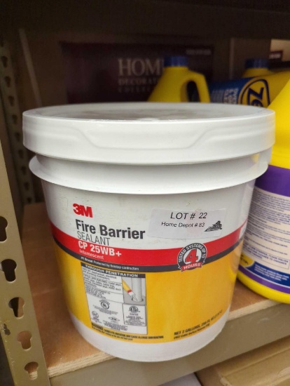 3M Fire Barrier Sealant: Caulk, Red, Non-Slump/Intumescent, 2 gal Pail Container Size & Type, MSRP