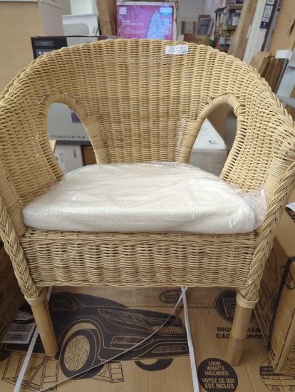 bali & pari Abbey Natural Rattan Dining Chair, Appears to be New Out of the Box Retail Price Value