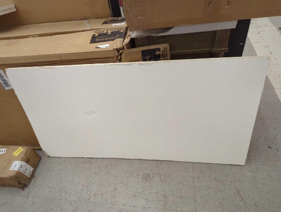 BOX OF ARMSTRONG CEILING TILES, WHITE, 47 3/4"L 23 3/4"W, OPEN BOX, MSRP 92.30